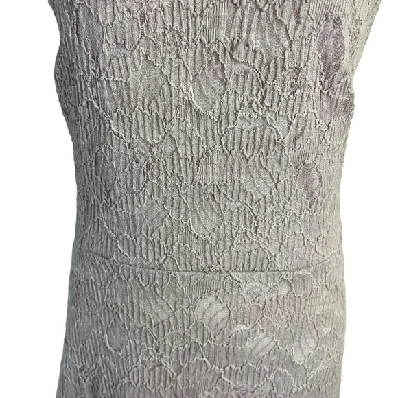 Aqua NEW Halter Top Dress Size Large Light Purple Lavender Lace Overlay Floral - Picture 7 of 10